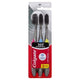 Colgate 360 Charcoal Anti-Bacterial Toothbrush 3 Pack - Whole Mouth Clean