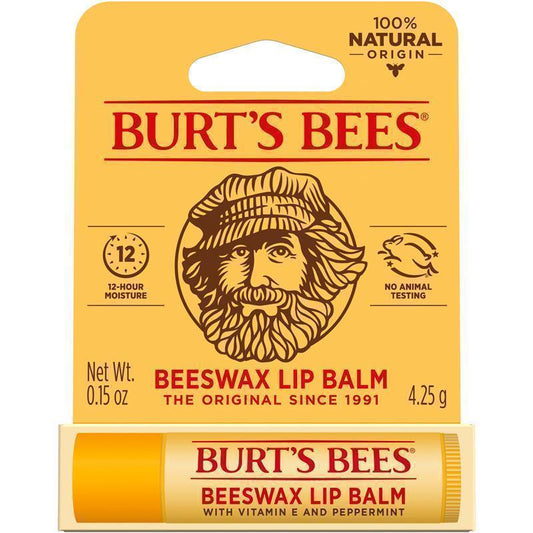 Burt's Bees Beeswax Lip Balm 4.25g - 100% Natural Moisturizer-Auzzi Store