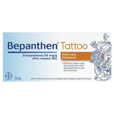 Bepanthen Tattoo Aftercare Ointment - 50g for Healing and Protection