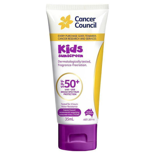 Cancer Council SPF 50+ Kids Sunscreen - 35ml Tube - Auzzi Store