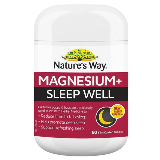 Nature's Way Magnesium Sleep Well – 60 Tablets for Restful Sleep