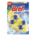 Bref Power Active Toilet Cleaner Block Lemon Twin Pack 100g - Fresh Citrus Clean
