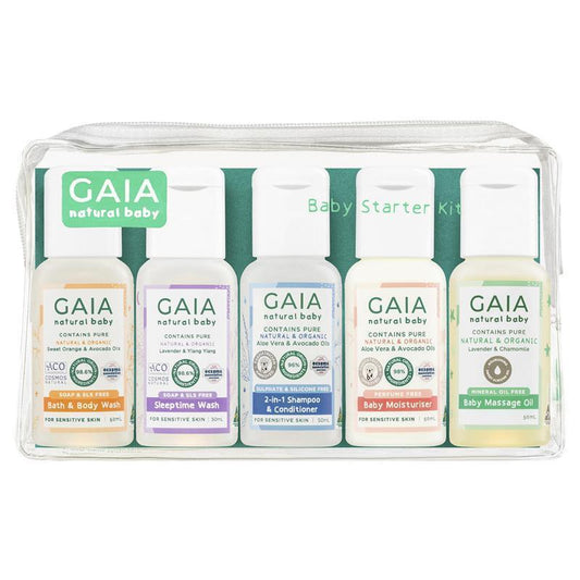 GAIA Natural Baby Starter Kit - 5 x 50ml Travel Size-Auzzi Store