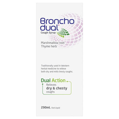 Bronchodual Cough Relief Syrup 290ml - Natural Herbal Formula