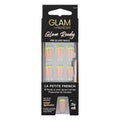 Glam By Manicare Glam Ready Pre-Glued Nails - La Petite French - 30 Pieces