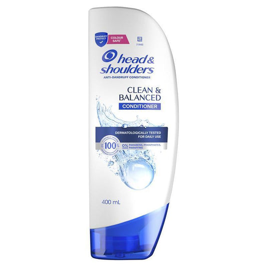 Head & Shoulders Clean & Balanced Anti-Dandruff Conditioner 400ml - Nourishing Care-Auzzi Store