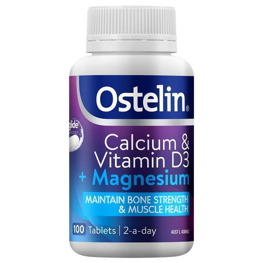 Ostelin Calcium, Magnesium & Vitamin D3 Supplement - 100 Tablets