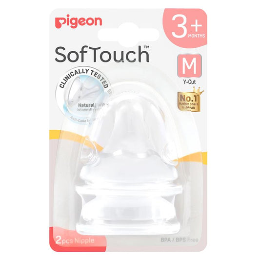 Pigeon SofTouch Teat M - 2 Pack