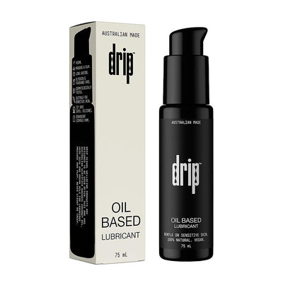 Drip Organic Oil-Based Lubricant 75ml – Silk Coconut & Hemp Oil for Smooth Massage