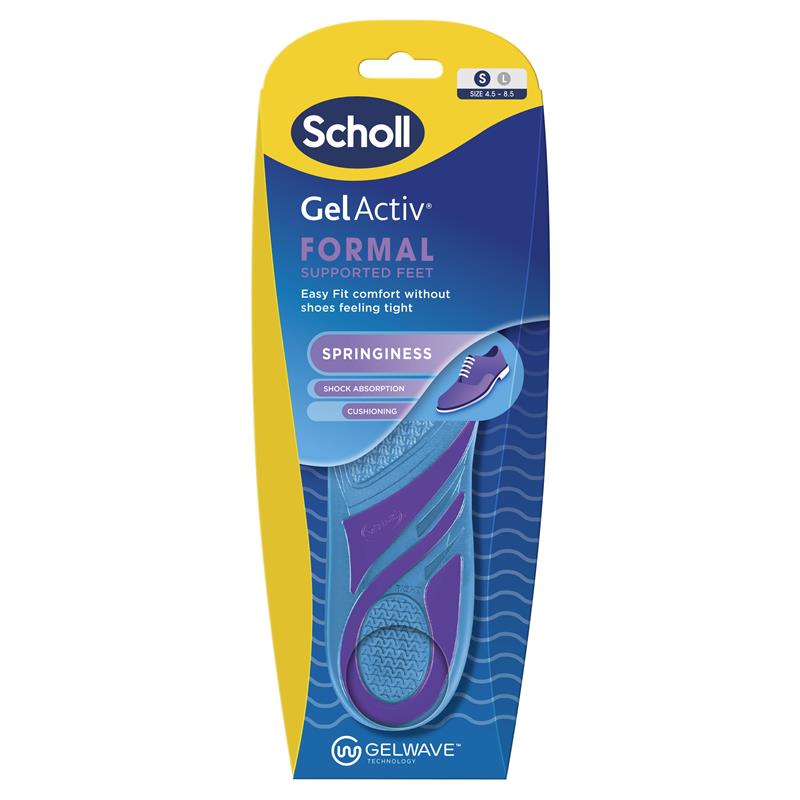 Scholl Gel Activ Formal Insole with GelWave™ Memory Foam – Small