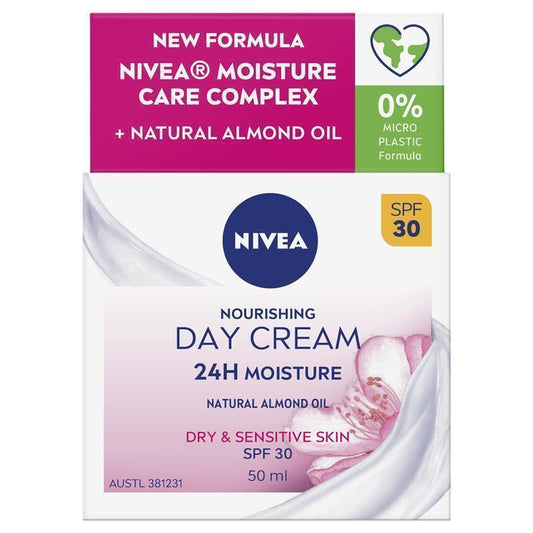 NIVEA Daily Essentials Nourishing Face Moisturiser SPF30 50ml - Deeply Nourishing Hydration-Auzzi Store