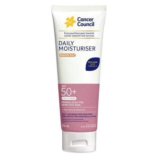 Cancer Council SPF 50+ Day Wear Face Matte Medium Tint - 75ml Tube - Auzzi Store