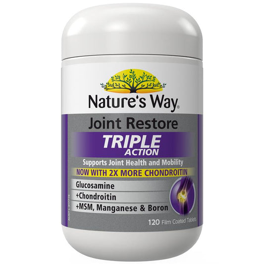 Nature's Way Joint Restore Triple Action 120 Tablets - Support Joint Health - Auzzistore