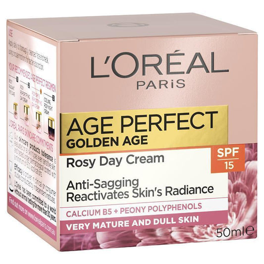 L'oreal Paris Age Perfect Golden Age Rosy Re-Densifying Day Cream SPF 15 - 50ml - Auzzi Store