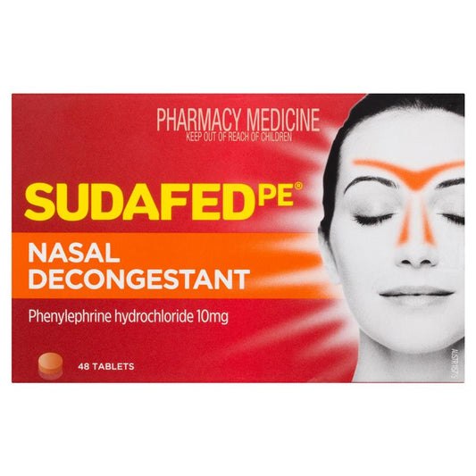 Sudafed PE Nasal Decongestant Tablets - 48 Pack-Auzzi Store