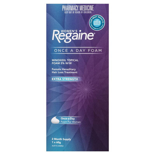 Regaine Women's Extra Strength Minoxidil Foam Hair Regrowth Treatment 60g-Auzzi Store