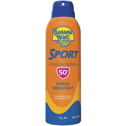 Banana Boat SPF 50+ Sport Clear 175g - Invisible Protection for Active Fun-Auzzi Store