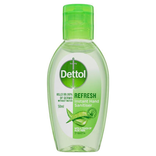 Dettol Refresh Liquid Hand Sanitiser 50mL - Antibacterial Protection-Auzzi Store