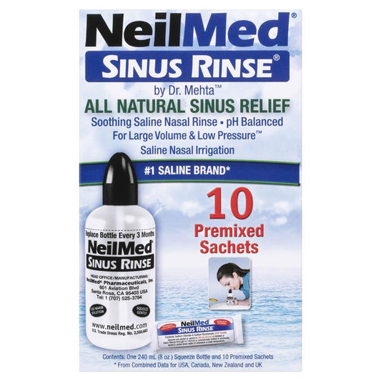 NeilMed Sinus Rinse Starter Kit 10 Sachets - Natural Sinus Relief – view 2