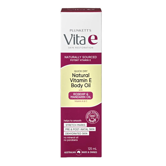 Plunkett's Vita E Natural Vitamin E Quick Dry Oil 125ml - Deep Hydration & Skin Repair - Auzzi Store