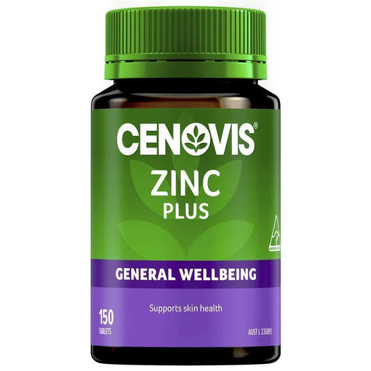 Cenovis Zinc Plus 25mg with Vitamin B6 - 150 Tablets