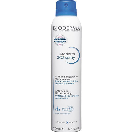 Bioderma Atoderm Anti-Scratching Ultra-Soothing SOS Spray 200ml - Instant Relief