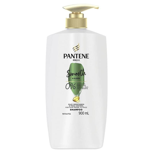 Pantene Pro-V Smooth & Sleek Shampoo 900ml - Frizz Control & Shine-Auzzi Store