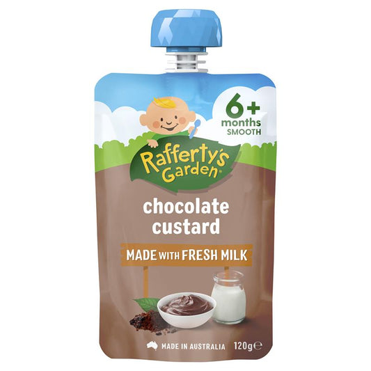 Raffertys Garden 6+ Months Chocolate Custard 120g - A Sweet Treat-Auzzi Store