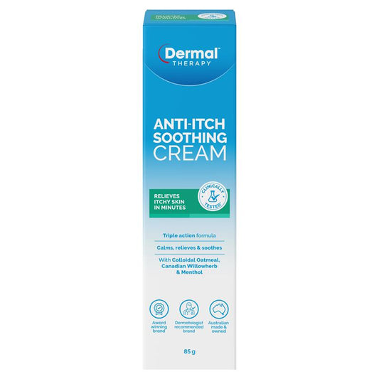 Dermal Therapy Anti-Itch Soothing Cream 85g - Fast Relief for Itchy Skin-Auzzi Store
