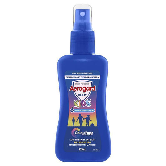 Aerogard Kids Insect Repellent Pump Spray 135ml - 6-Hour Protection - Auzzistore