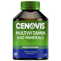 Cenovis Adult Multivitamin & Minerals, 200 Tablets, Gluten-Free