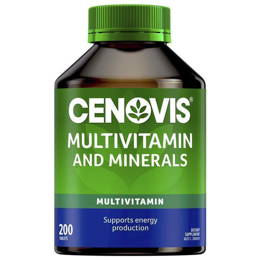 Cenovis Adult Multivitamin & Minerals, 200 Tablets, Gluten-Free
