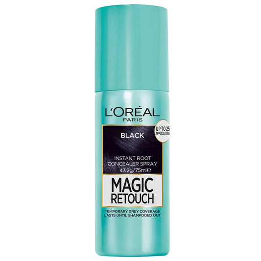 L'Oreal Paris Magic Retouch Temporary Root Concealer Spray - Black - 75ml-Auzzi Store
