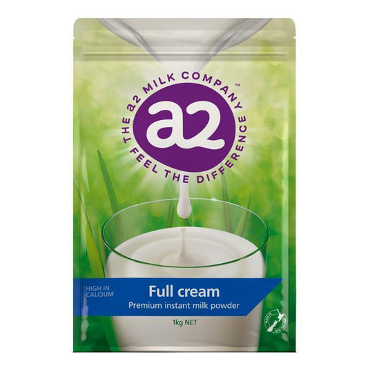 A2 Milk® Full Cream Premium Instant Powder 1kg - High Calcium