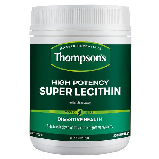 Thompson's High Potency Lecithin 200 Caps for Digestion & Choline