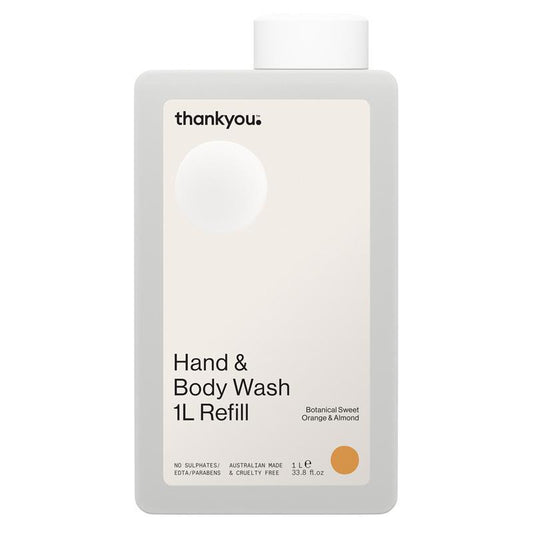 Thankyou Sweet Orange & Almond Hand & Body Wash Refill - 1L - Auzzistore