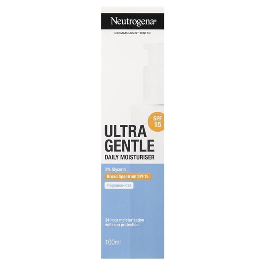 Neutrogena Ultra Gentle Moisturiser SPF15 100ml - Sun Protection