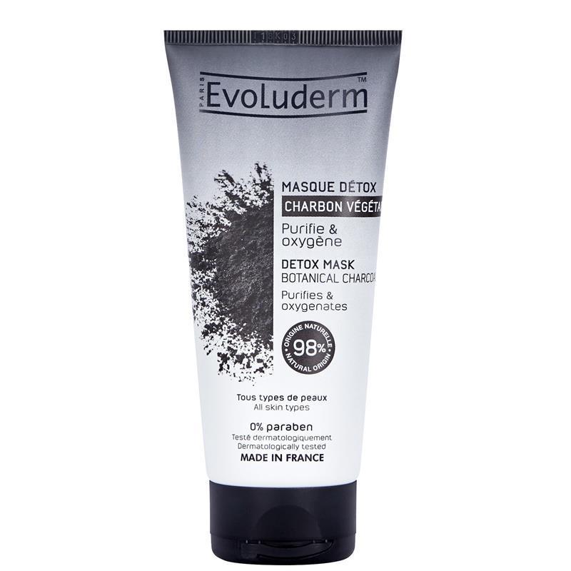 Evoluderm Detox Mask with Botanical Charcoal 100ml - Purify Your Skin