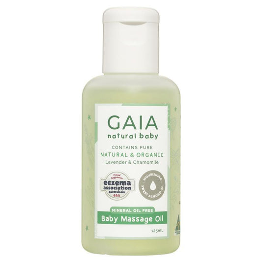 Gaia Natural Baby Massage Oil 125ml - Soothing & Organic-Auzzi Store