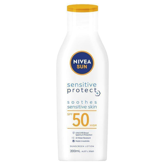 NIVEA Sun Sensitive Protect SPF50 Sunscreen Lotion - 200ml - Auzzi Store