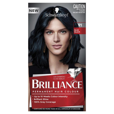 Schwarzkopf Brilliance 91 Blue Black - Permanent Hair Color 60ml