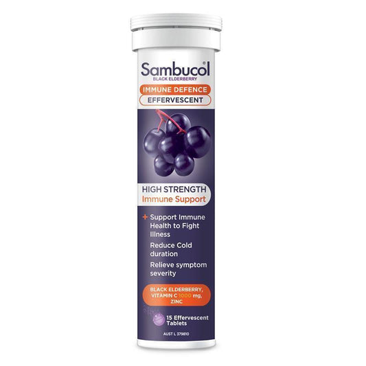 Sambucol HS Immune Defence Effervescent Tablets - 15 Tablets