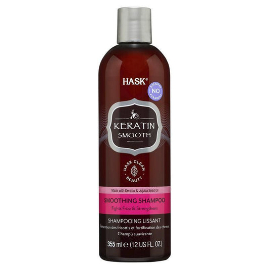 Hask Keratin Protein Smoothing Shampoo 355ml - Cleanse and Renew Unruly Hair-Auzzi Store