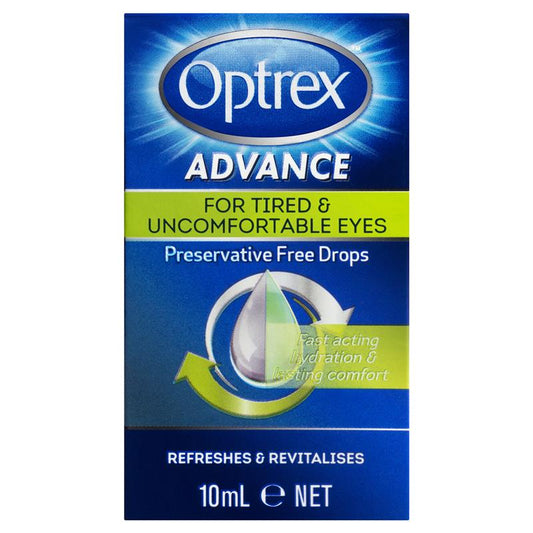 Optrex Advance Preservative Free Tired Eye Drops - 10mL - Auzzi Store