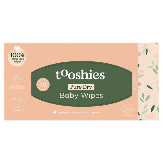 Tooshies Dry Wipes - 70 Pack - Auzzistore
