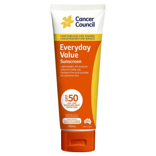 Cancer Council SPF 50+ Everyday Value Sunscreen - 110ml
