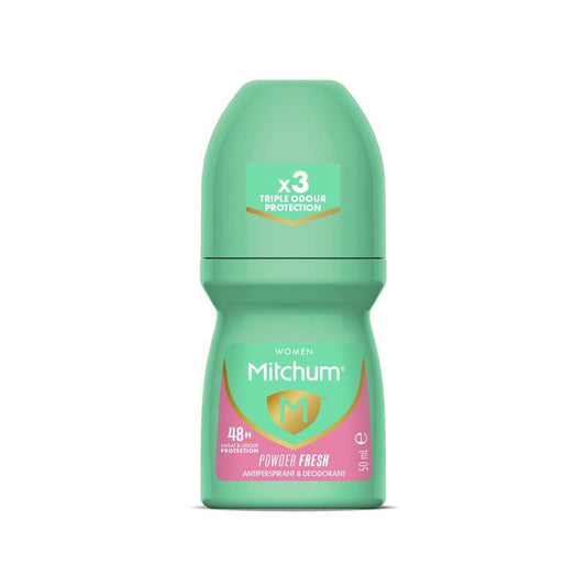 Mitchum Women’s 48hr Anti-Perspirant Roll-On Deodorant Powder Fresh 50ml - Auzzistore