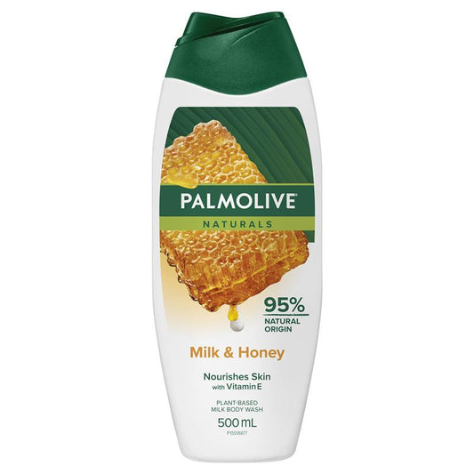 Palmolive Naturals Milk & Honey Body Wash 500ml – Moisturizing, Paraben-Free - Auzzistore