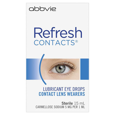 Refresh Contact Eye Drops 15ml - Comfort for Contact Lens Wearers