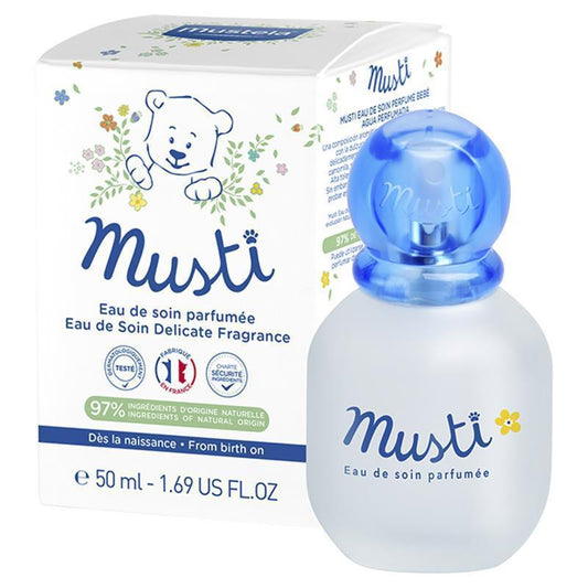 Mustela Musti Eau de Soin Perfume 50ml - Gentle Fragrance for Babies - Auzzi Store